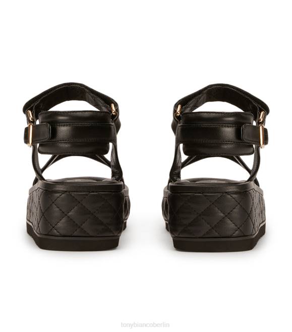 Sandalen| de Tony Bianco Frauen Zahara-Sandalen schwarzes Nappaleder 4624607